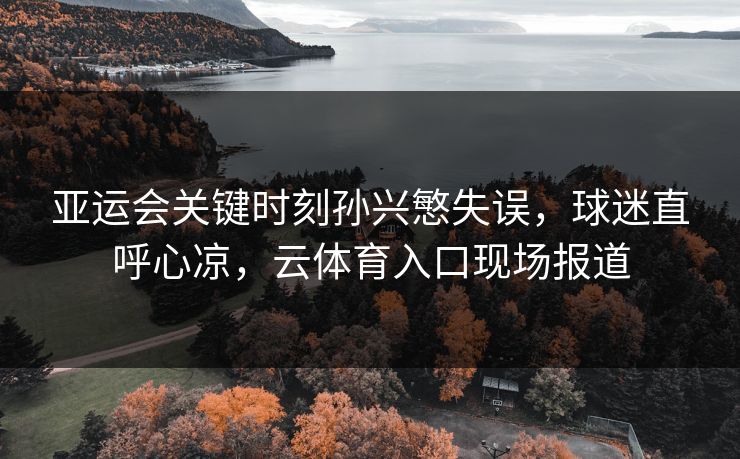 亚运会关键时刻孙兴慜失误，球迷直呼心凉，云体育入口现场报道